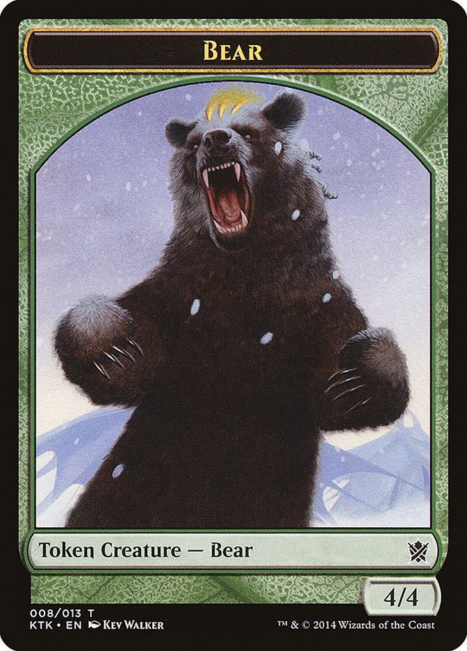 Bear [Khans of Tarkir Tokens] | D20 Games
