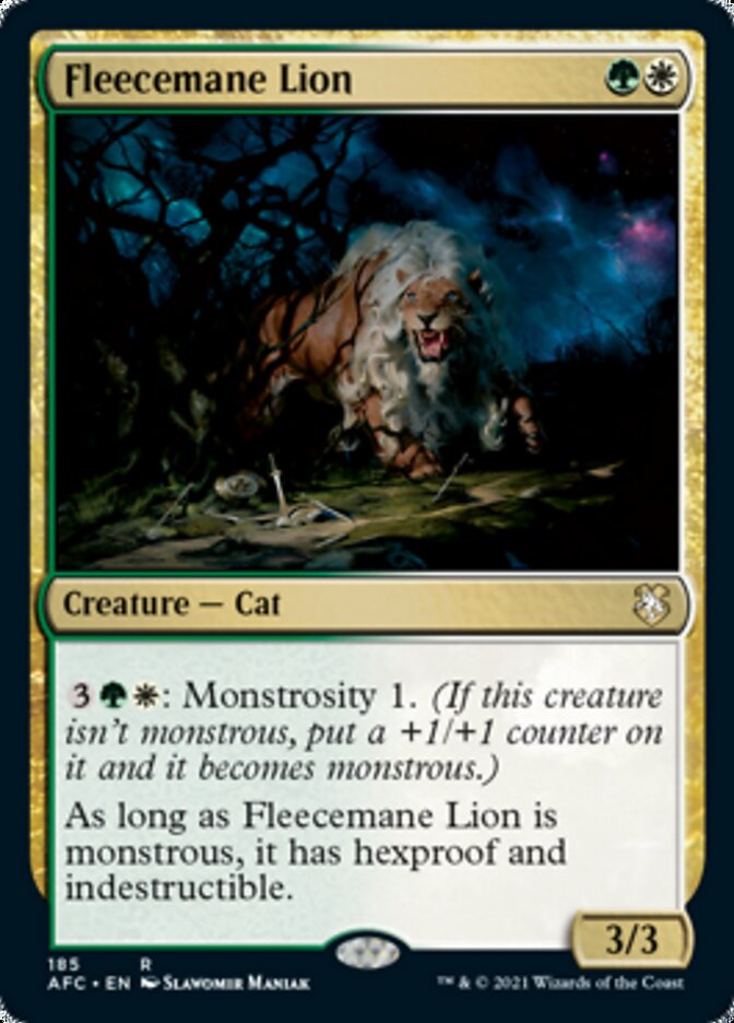 Fleecemane Lion [Dungeons & Dragons: Adventures in the Forgotten Realms Commander] | D20 Games