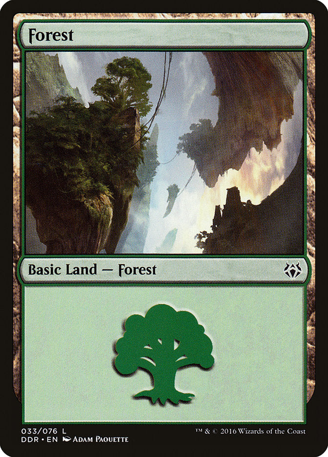 Forest (33) [Duel Decks: Nissa vs. Ob Nixilis] | D20 Games