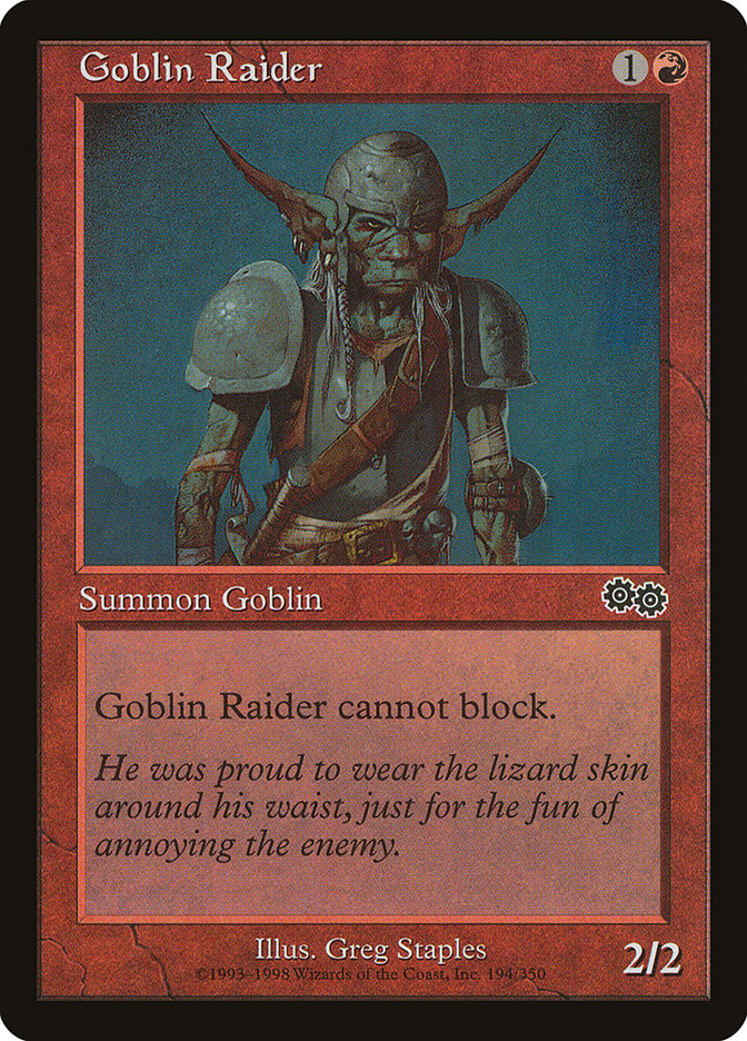 Goblin Raider [Urza's Saga] | D20 Games