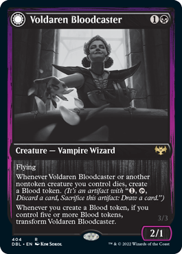 Voldaren Bloodcaster // Bloodbat Summoner [Innistrad: Double Feature] | D20 Games