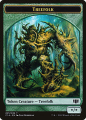 Treefolk // Wolf Double-sided Token [Commander 2014 Tokens] | D20 Games