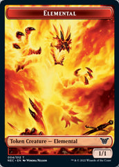 Elemental // Spirit (009) Double-sided Token [Kamigawa: Neon Dynasty Commander Tokens] | D20 Games