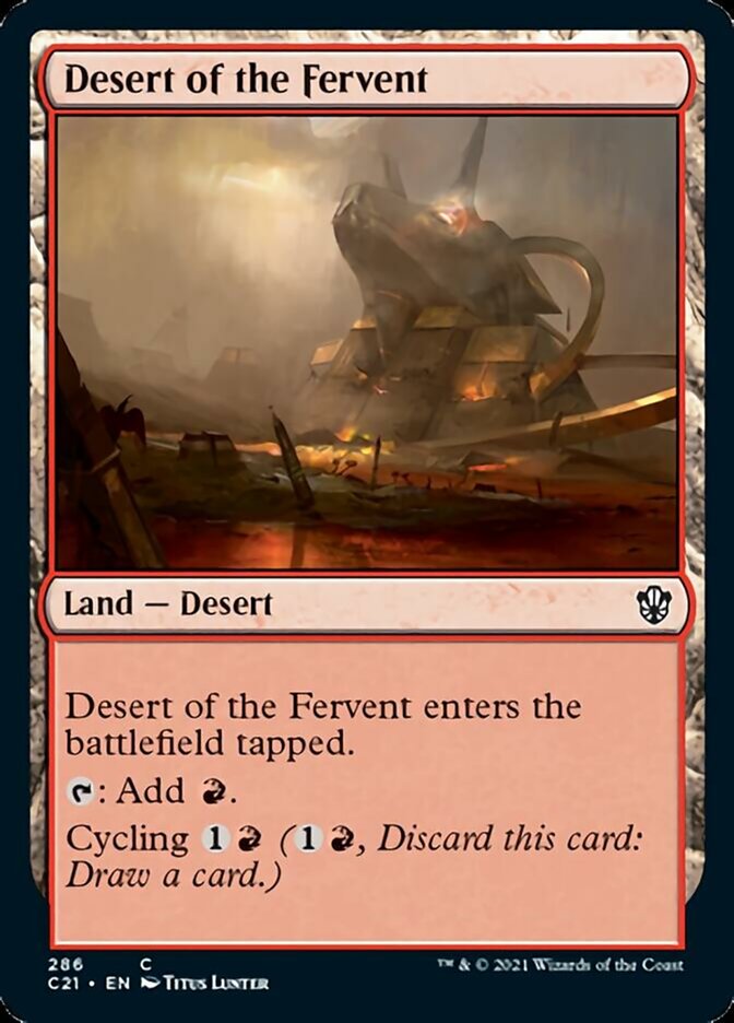 Desert of the Fervent [Commander 2021] | D20 Games