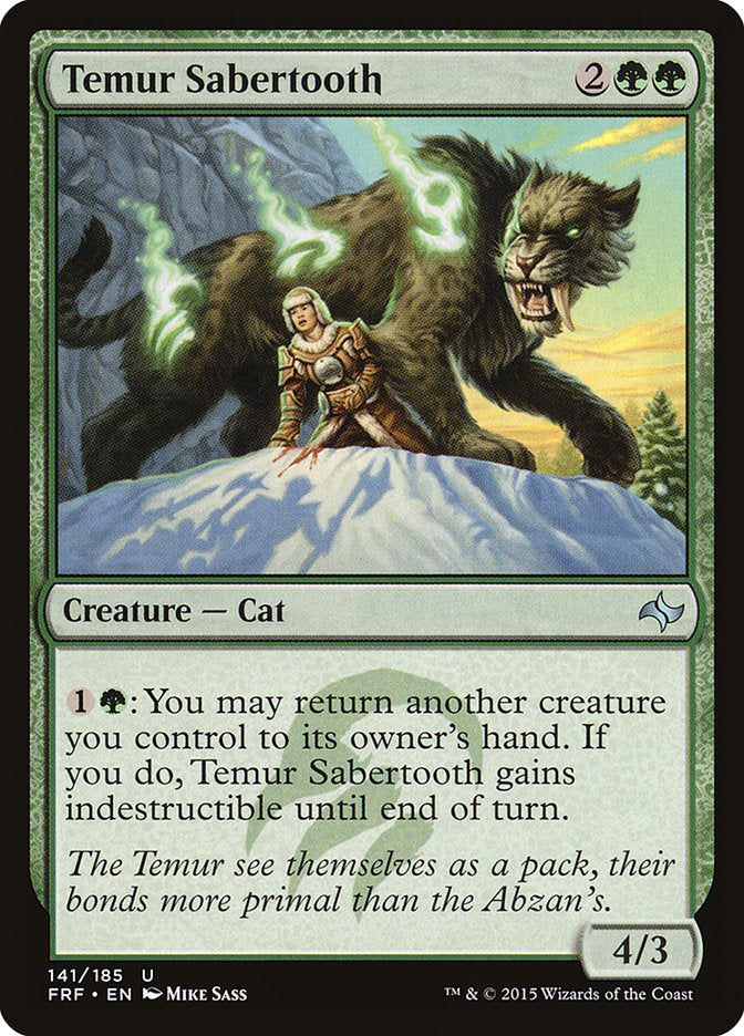 Temur Sabertooth [Fate Reforged] | D20 Games