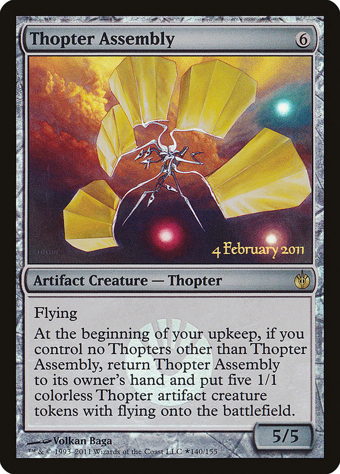 Thopter Assembly [Mirrodin Besieged Prerelease Promos] | D20 Games