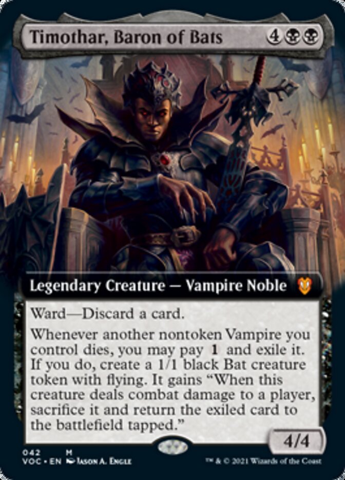 Timothar, Baron of Bats (Extended) [Innistrad: Crimson Vow Commander] | D20 Games