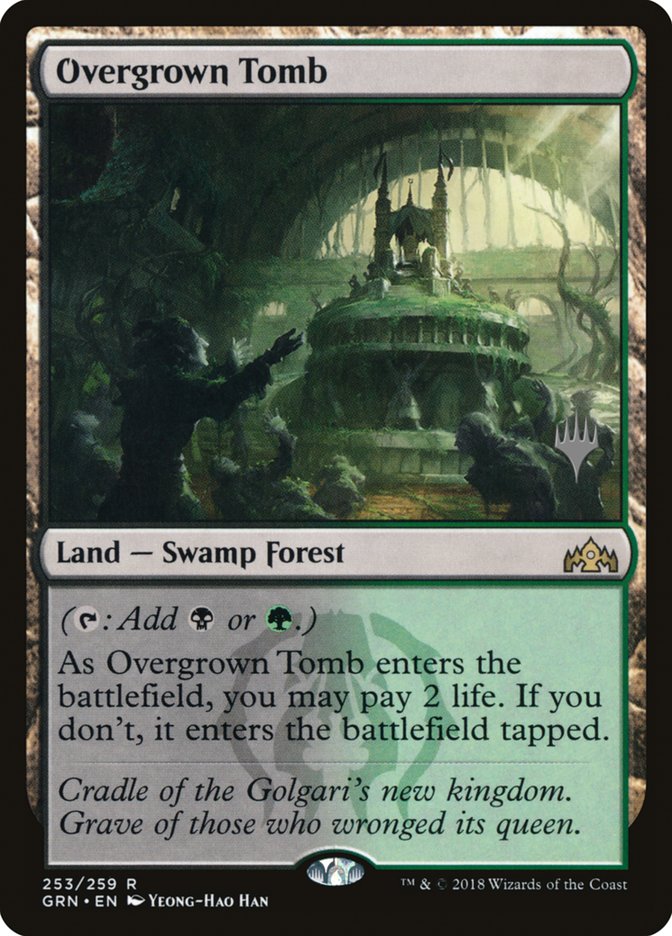 Overgrown Tomb (Promo Pack) [Guilds of Ravnica Promos] | D20 Games