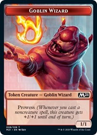 Goblin Wizard // Treasure Double-sided Token [Core Set 2021 Tokens] | D20 Games