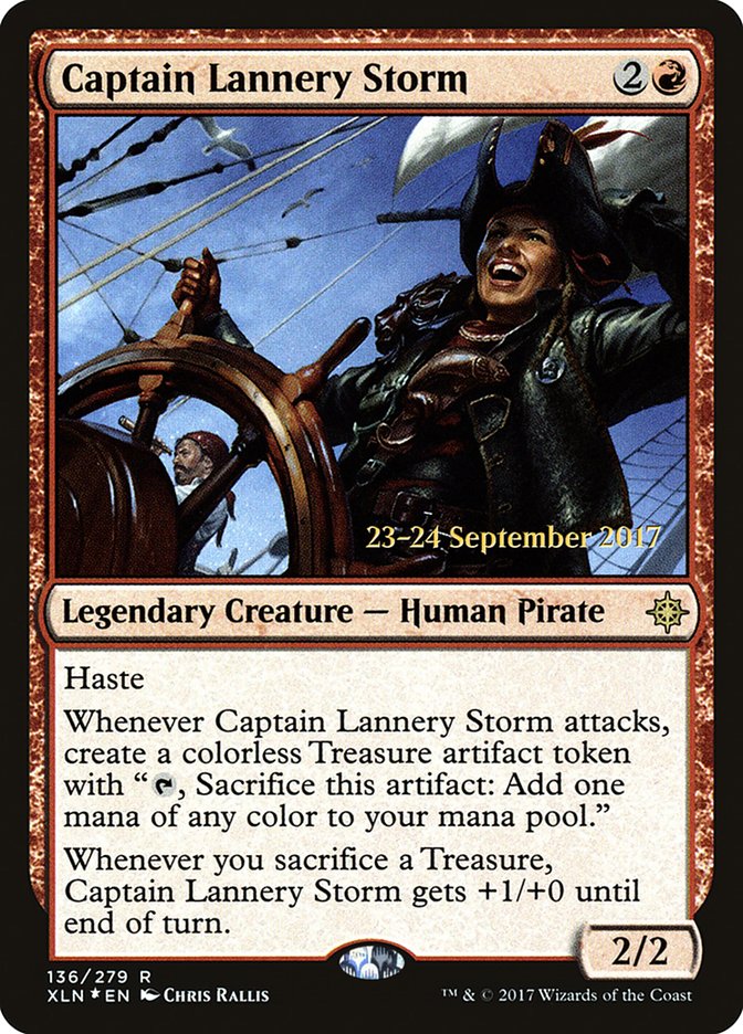 Captain Lannery Storm  [Ixalan Prerelease Promos] | D20 Games