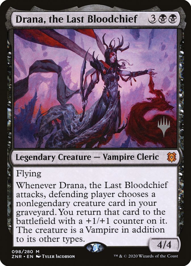 Drana, the Last Bloodchief (Promo Pack) [Zendikar Rising Promos] | D20 Games