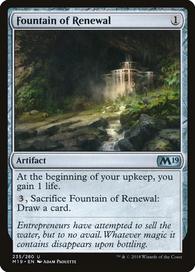 Fountain of Renewal [Core Set 2019] | D20 Games