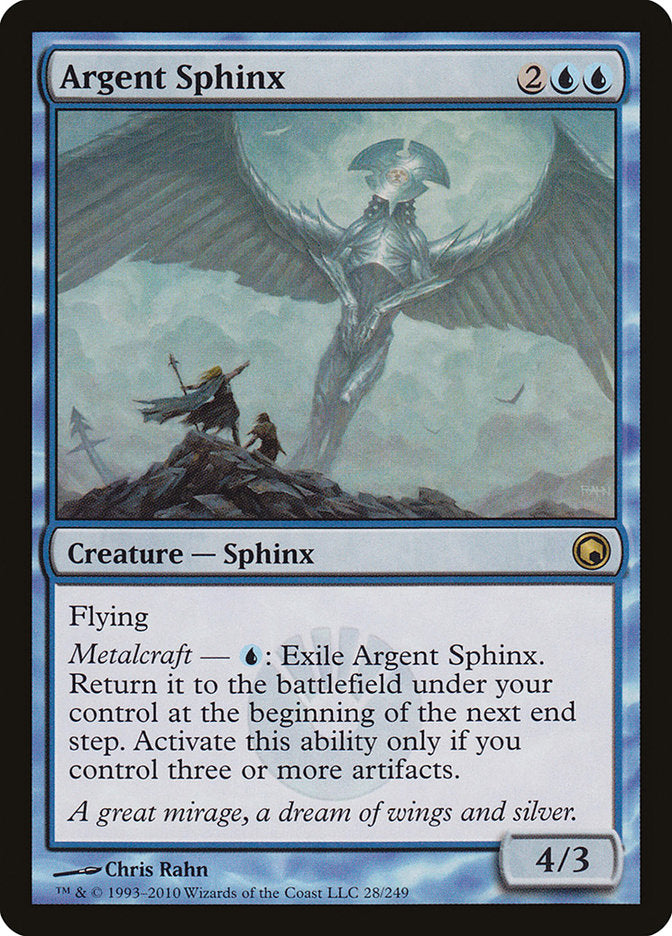 Argent Sphinx [Scars of Mirrodin] | D20 Games