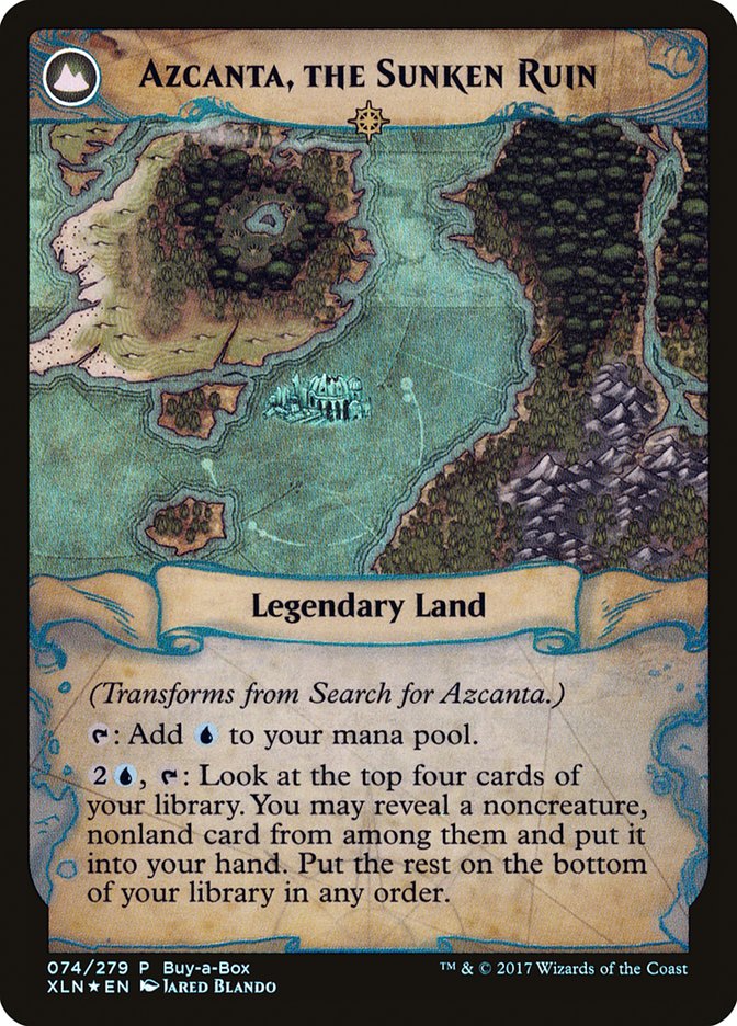 Search for Azcanta // Azcanta, the Sunken Ruin (Buy-A-Box) [Ixalan Treasure Chest] | D20 Games