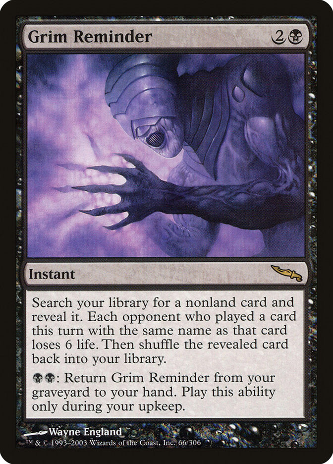 Grim Reminder [Mirrodin] | D20 Games