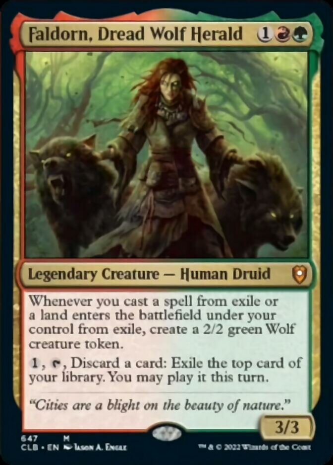 Faldorn, Dread Wolf Herald [Commander Legends: Battle for Baldur's Gate] | D20 Games