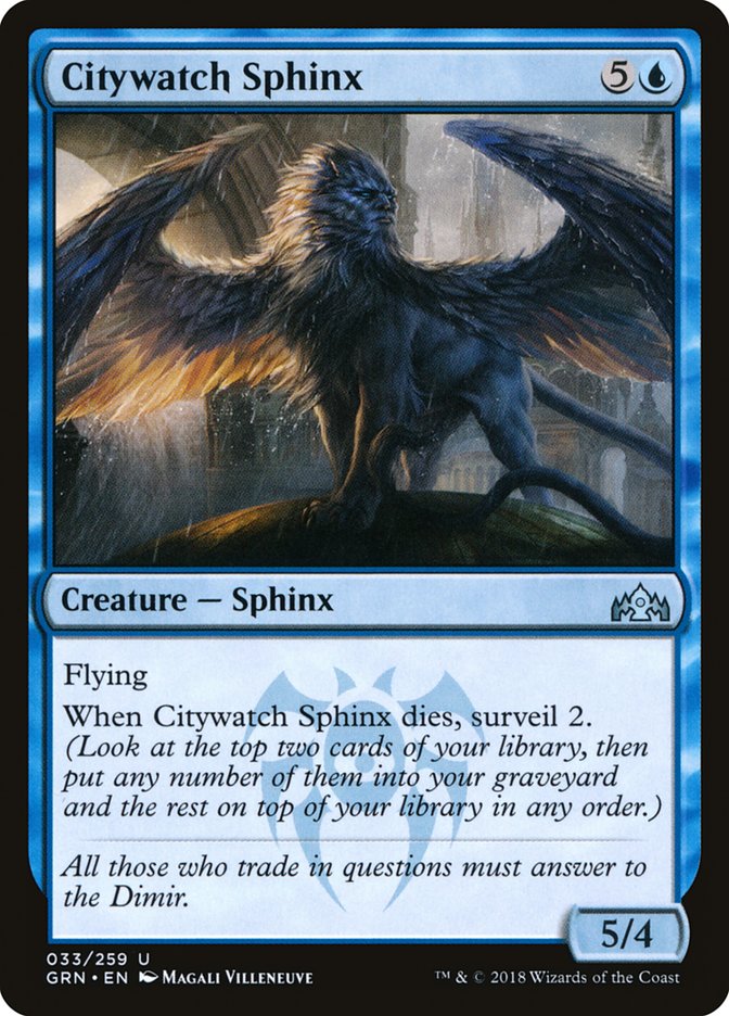 Citywatch Sphinx [Guilds of Ravnica] | D20 Games