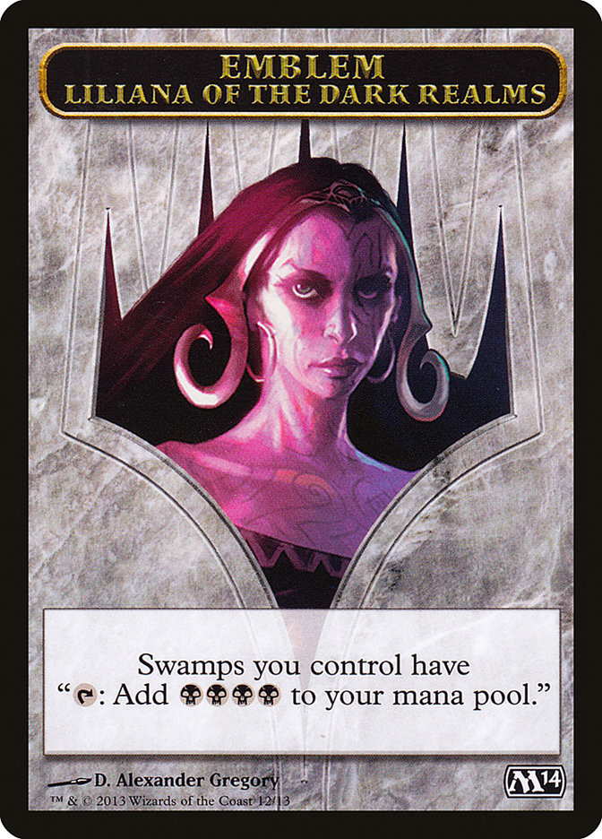 Liliana of the Dark Realms Emblem [Magic 2014 Tokens] | D20 Games