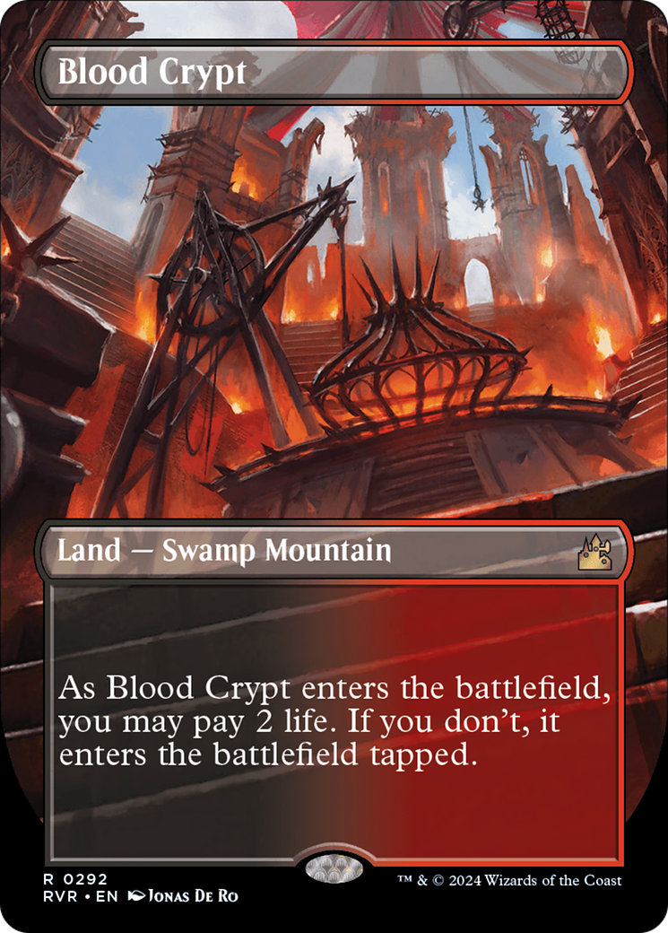 Blood Crypt (Borderless) [Ravnica Remastered] | D20 Games