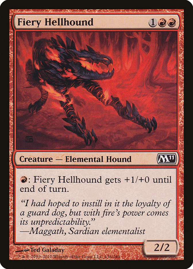 Fiery Hellhound [Magic 2011] | D20 Games