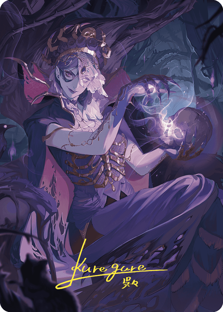Necropotence Art Card (Gold-Stamped Signature) [Wilds of Eldraine Art Series] | D20 Games