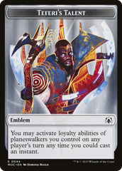 Elemental (02) // Teferi's Talent Emblem Double-Sided Token [March of the Machine Commander Tokens] | D20 Games