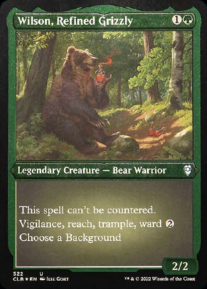 Wilson, Refined Grizzly (Foil Etched) [Commander Legends: Battle for Baldur's Gate] | D20 Games