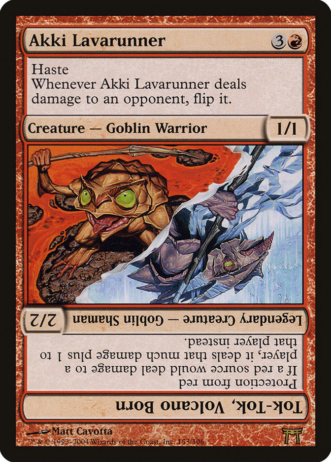 Akki Lavarunner // Tok-Tok, Volcano Born [Champions of Kamigawa] | D20 Games