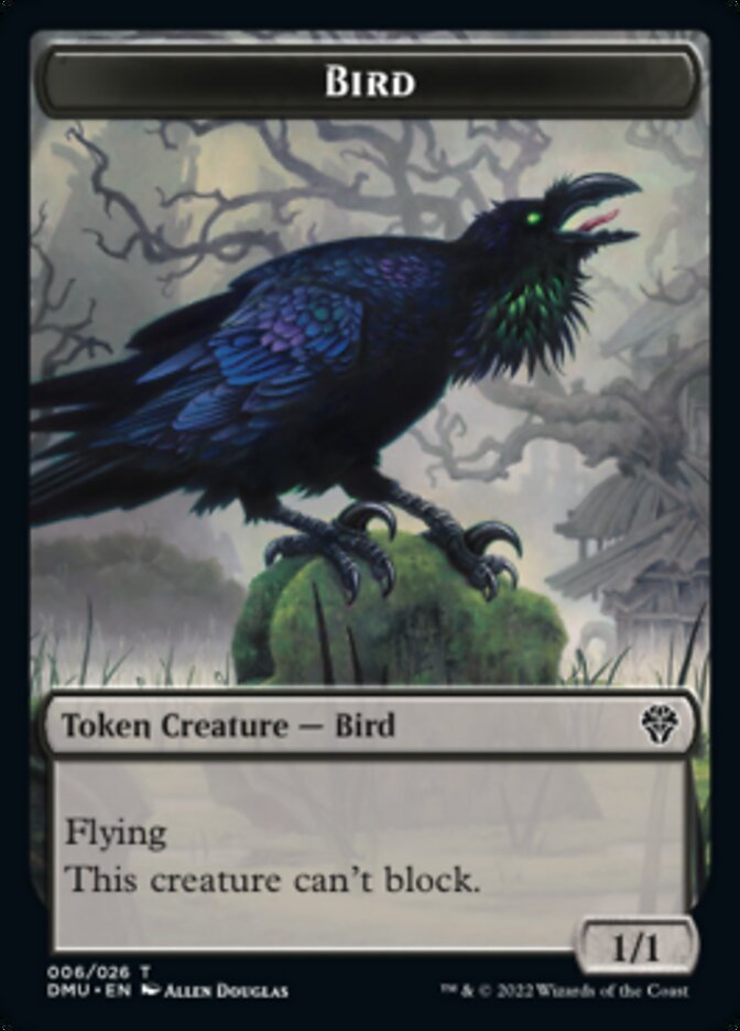 Phyrexian // Bird (006) Double-sided Token [Dominaria United Tokens] | D20 Games