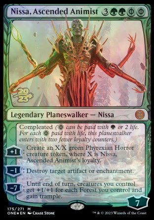 Nissa, Ascended Animist [Phyrexia: All Will Be One Prerelease Promos] | D20 Games