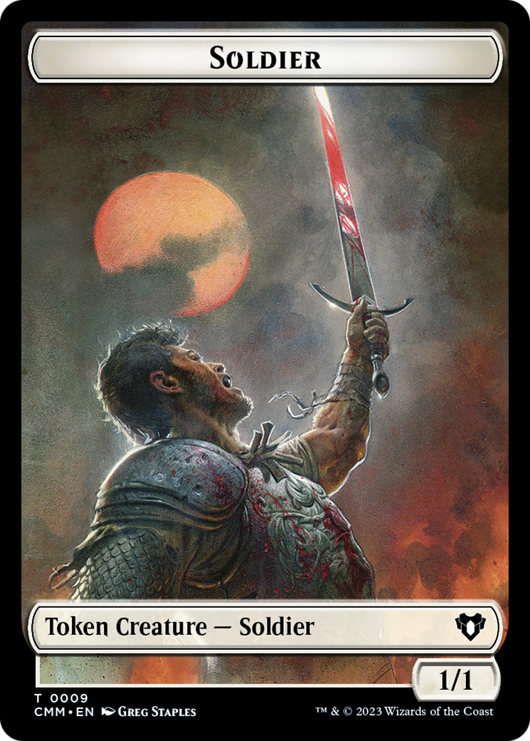 Soldier // Ogre Double-Sided Token [Commander Masters Tokens] | D20 Games