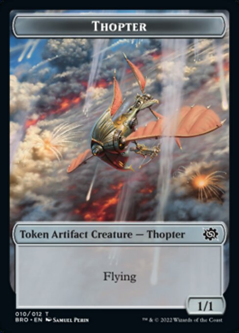 Powerstone // Thopter Double-Sided Token [The Brothers' War Tokens] | D20 Games