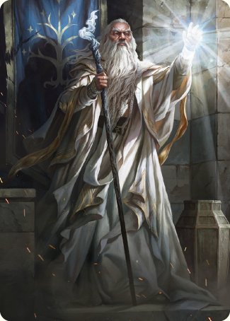 Gandalf the White Art Card [The Lord of the Rings: Tales of Middle-earth Art Series] | D20 Games