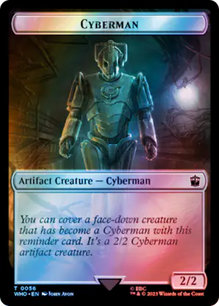 Copy // Cyberman Double-Sided Token (Surge Foil) [Doctor Who Tokens] | D20 Games