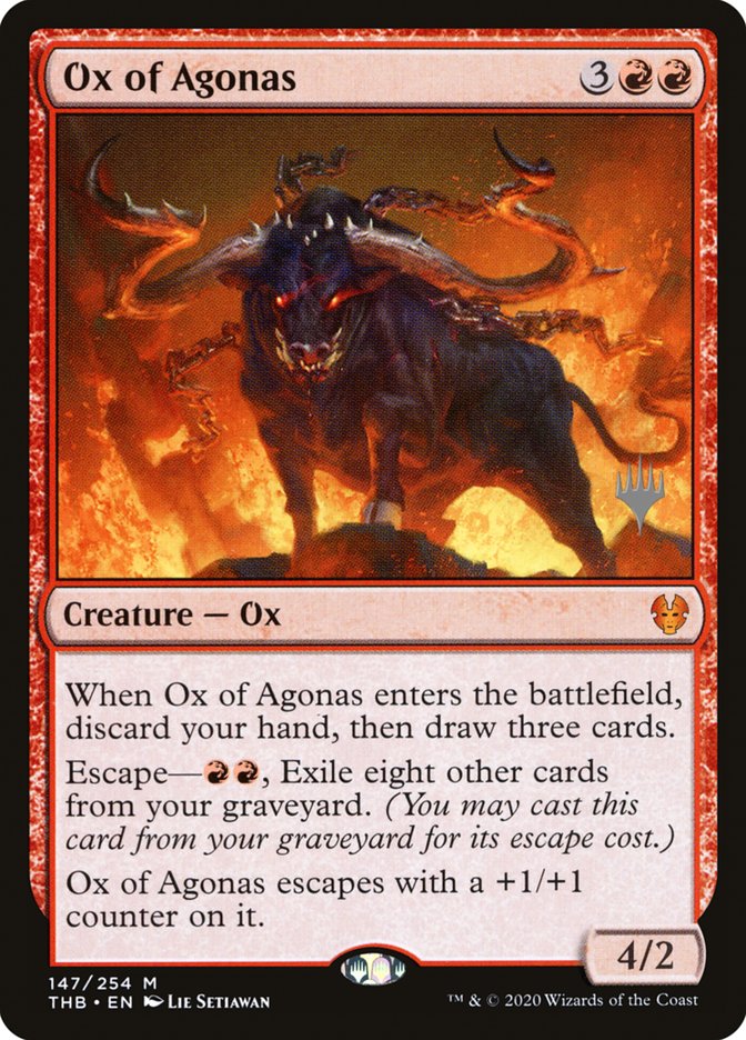 Ox of Agonas (Promo Pack) [Theros Beyond Death Promos] | D20 Games