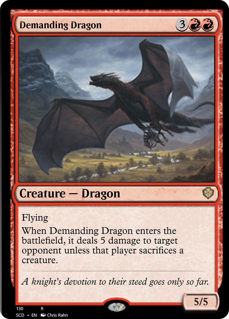 Demanding Dragon [Starter Commander Decks] | D20 Games