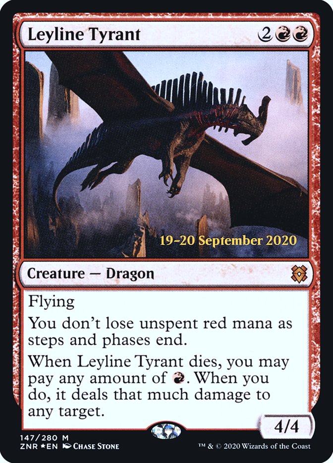 Leyline Tyrant [Zendikar Rising Prerelease Promos] | D20 Games