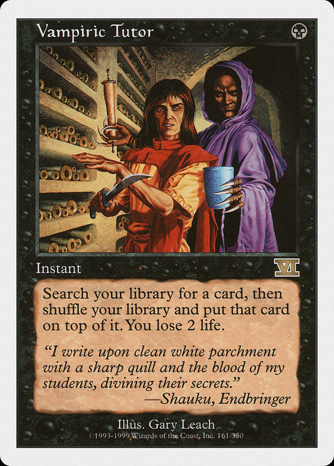 Vampiric Tutor [Classic Sixth Edition] | D20 Games