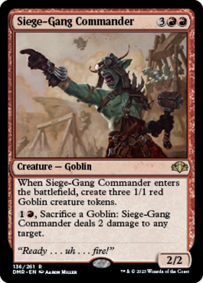 Siege-Gang Commander [Dominaria Remastered] | D20 Games