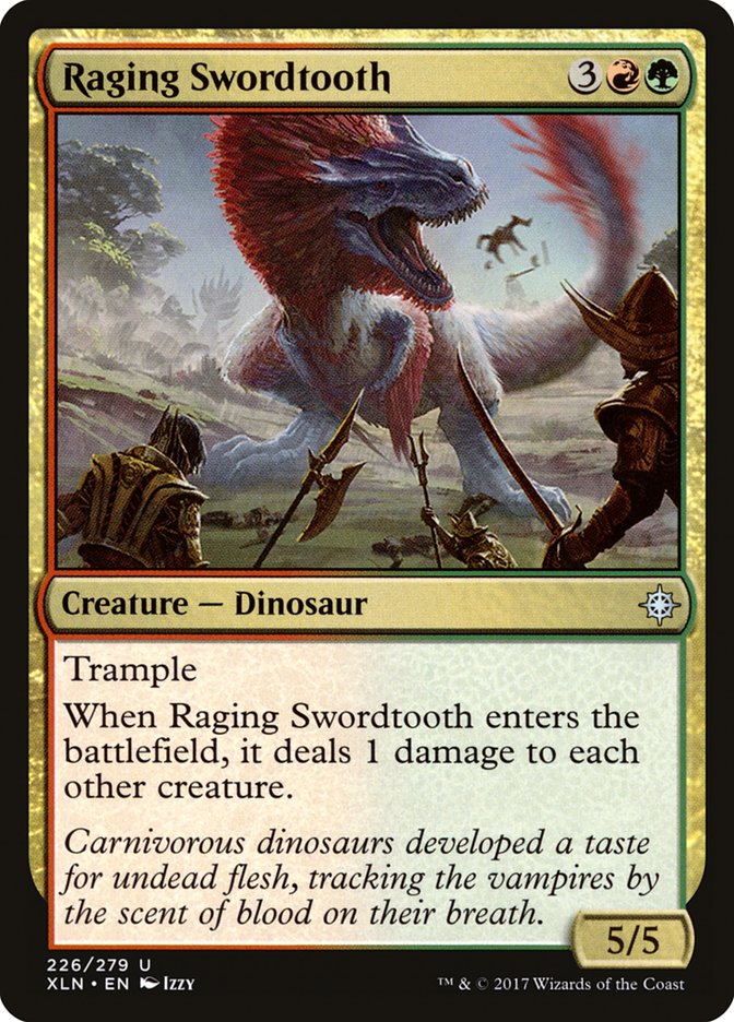Raging Swordtooth [Ixalan] | D20 Games