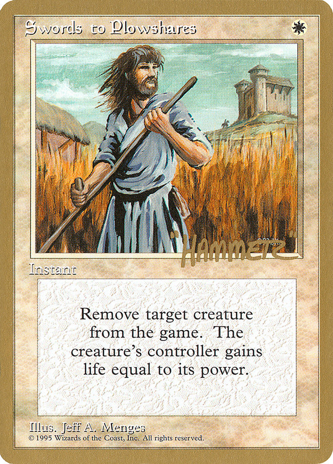 Swords to Plowshares (Shawn "Hammer" Regnier) [Pro Tour Collector Set] | D20 Games