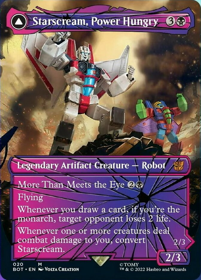 Starscream, Power Hungry // Starscream, Seeker Leader (Shattered Glass) [Universes Beyond: Transformers] | D20 Games