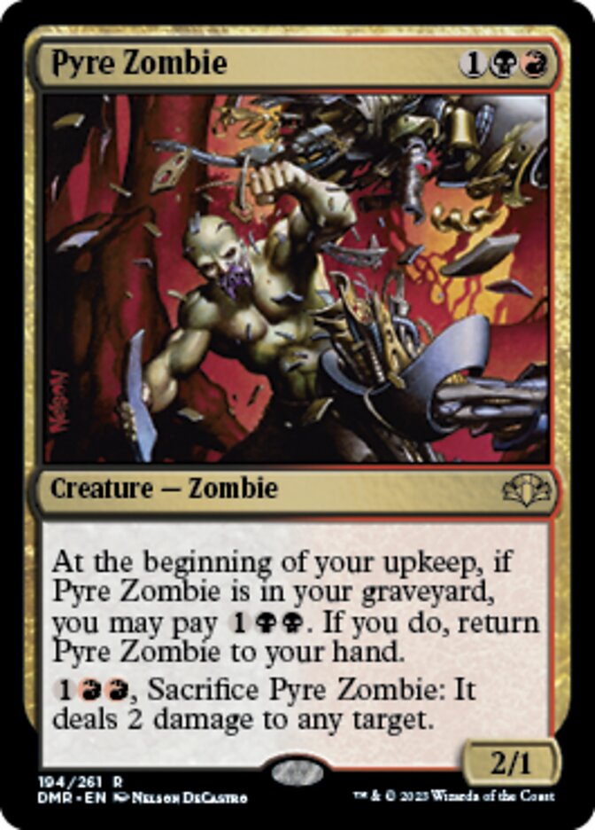 Pyre Zombie [Dominaria Remastered] | D20 Games