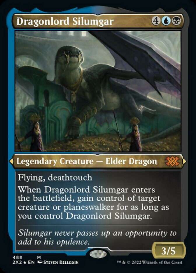 Dragonlord Silumgar (Foil Etched) [Double Masters 2022] | D20 Games