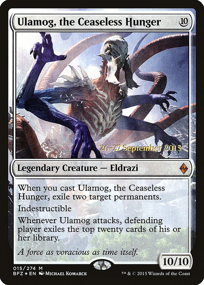 Ulamog, the Ceaseless Hunger  [Battle for Zendikar Prerelease Promos] | D20 Games