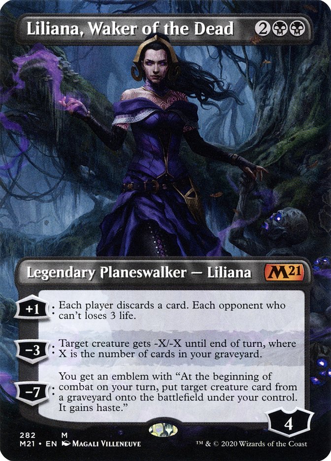 Liliana, Waker of the Dead (Borderless) [Core Set 2021] | D20 Games