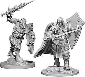Dungeons & Dragons Nolzur`s Marvelous Unpainted Miniatures: W6 Death Knight & Helmed Horror | D20 Games