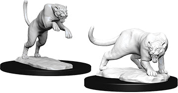Dungeons & Dragons Nolzur`s Marvelous Unpainted Miniatures: W6 Panther & Leopard | D20 Games