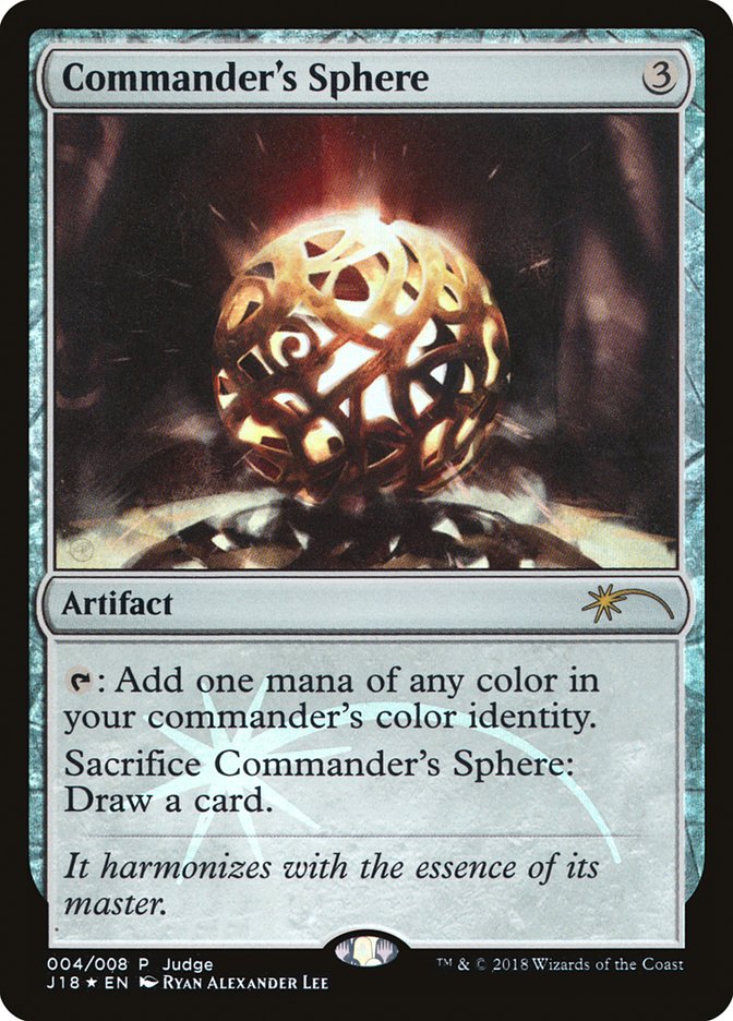 Commander's Sphere [Judge Gift Cards 2018] | D20 Games