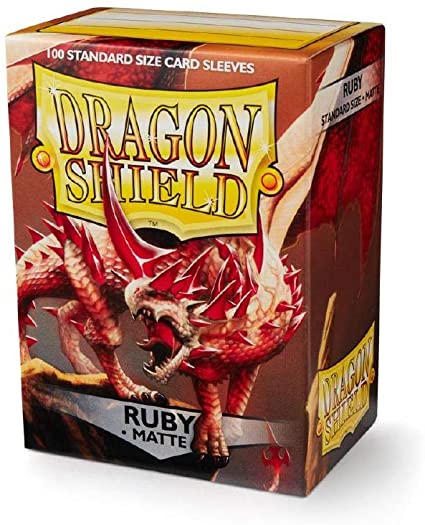 Dragon Shield Matte Ruby Sleeves | D20 Games